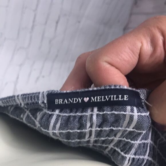 Brandy Melville Sz S/XS Button Halter top Blue EUC - Picture 4 of 4